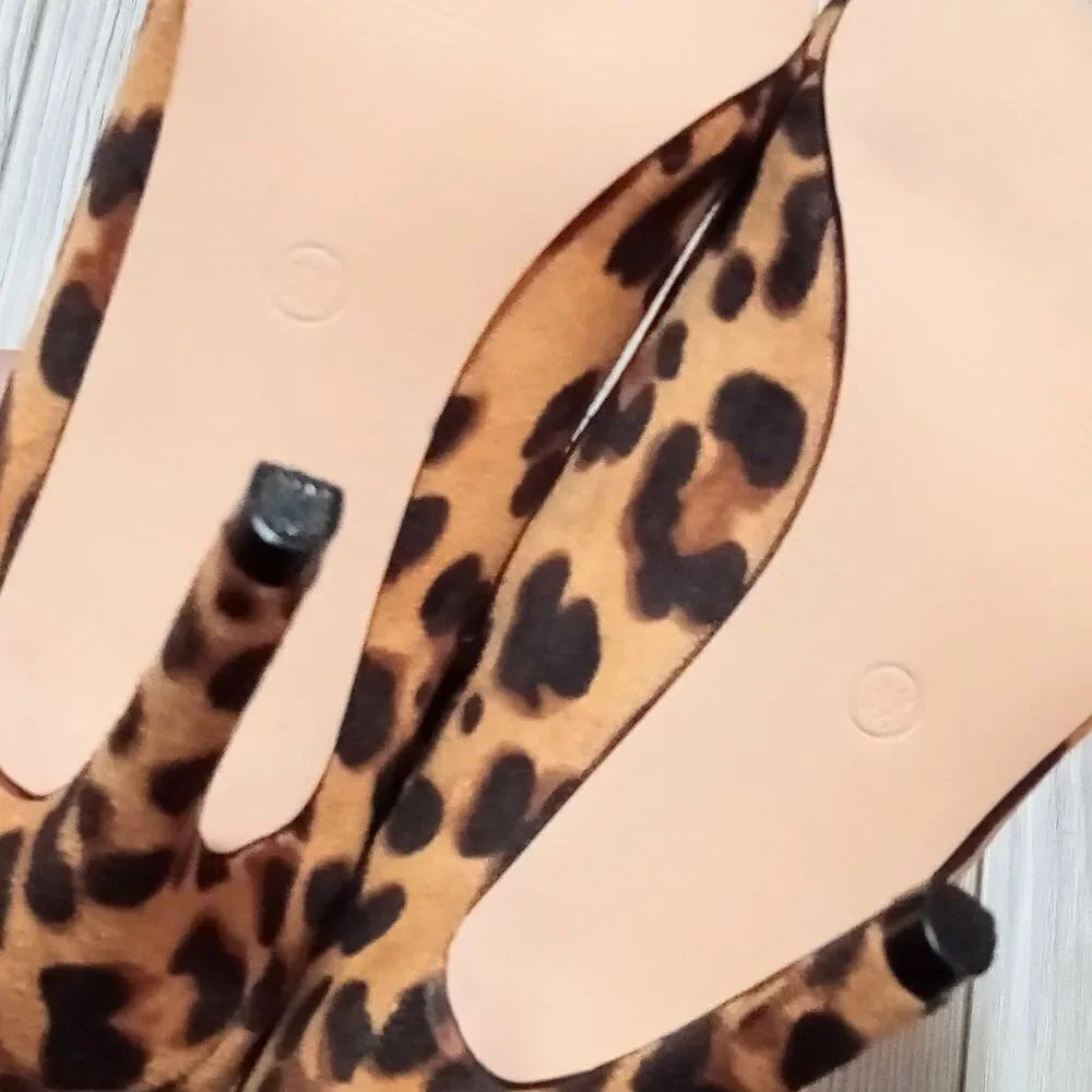 (S-4377) Leopard Stiletto Heels Sz 6.5 - Picture 9 of 11